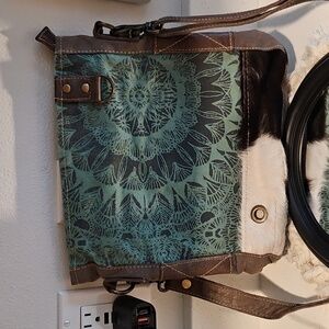 Stylish Blue and Gray Women's Bag